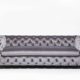 3-Sitzer Chesterfield Sofa My Desire Polsterfarbe: Silbergrau