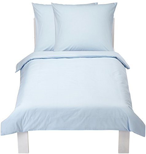 AmazonBasics Everyday 100% Cotton Duvet Set, Blue