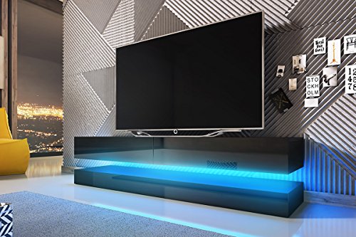 Aviator – TV-Board in Schwebeoptik / TV-Hängeschrank / Fernsehschrank (140 cm)