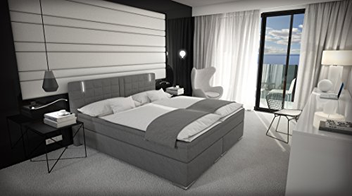 Boxspringbett 180x200 cm Doppelbett Hotelbett inkl. LED