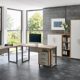 Büromöbel Arbeitszimmer komplett Set OFFICE EDITION (Set 4) in Eiche Sonoma / Weiß