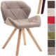 CLP Design Retro-Stuhl TYLER, Bein-Form square, Stoff-Sitz gepolstert, Buchenholz-Gestell,