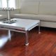 Design Couchtisch Carl Svensson K-222 weiß Chrom Tisch