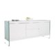 Design Sideboard FLOATING weiß 185x45x80 cm mit hochglänzender Oberfläche