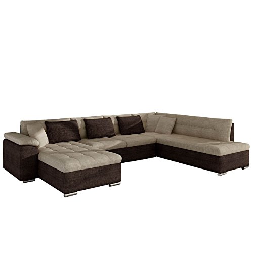 Eckcouch Ecksofa Niko Bis! Design Sofa Couch! mit Schlaffunktion und Bettkasten! U-Sofa Große Farbauswahl! Wohnlandschaft vom Hersteller