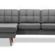 Ecksofa Brest Linksstellbar, L-Sofa, Eckcouch, Retrosofa, Vintgesofa, Polsterecke, Polstersofa, Skandinavischer Stil