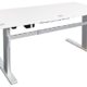 Elektrisch höhenverstellbarer Schreibtisch Ergonomisch B 160 cm / 180 cm x T 80 cm Bürotisch Arbeitstisch Workstation Arbeitszimmer Büromöbel