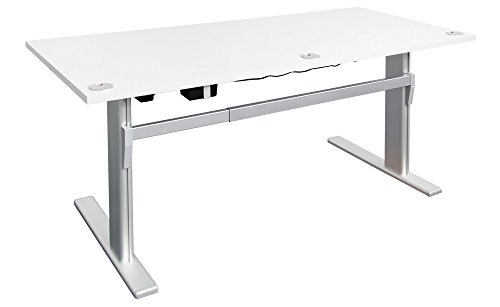 Elektrisch höhenverstellbarer Schreibtisch Ergonomisch B 160 cm / 180 cm x T 80 cm Bürotisch Arbeitstisch Workstation Arbeitszimmer Büromöbel