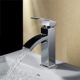 Homelody Chrom Mischbatterie Wasserfall Wasserhahn Armatur Bad Waschbeckenarmatur Einhebelmischer Badarmatur Waschtischarmatur Einhebel Waschtischbatterie für badzimmer