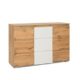 Intertrade 002517 Kommode, Holzdekor, Weiß, 120 x 40 x 80 cm