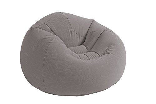 Intex 68579NP Beanless Bag Chair phthalates-free, grau, 107 x 104 x 69 cm