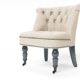 Jellywood® MCRAL Wohnzimmer Barock Polster Lounge-Stuhl Sessel mit Federung, Vorderbeine mit Rollen, Sitzhöhe 41 cm