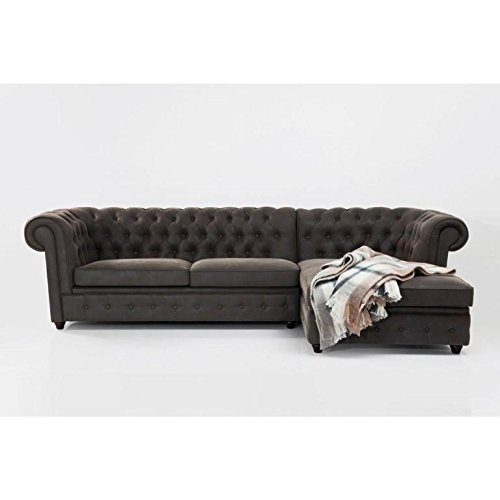 Kare 78473 Ecksofa Oxford Graphit 3-Sitzer und Recami