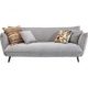 Kare Design Sofa Molly 3-Sitzer B205xT90xH80 grau