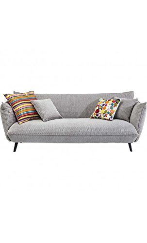 Kare Design Sofa Molly 3-Sitzer B205xT90xH80 grau