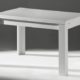 Küchentisch Esstisch Ausziehtisch ZIP Weiß matt 110x60cm Sale