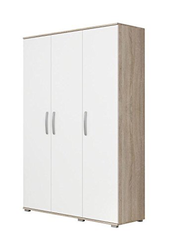 Kleiderschrank Hellbraun 197x120x51 cm, Drehtürenschrank