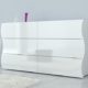 Kommode Sideboard mit 6 Fächer Onda Italian Design hochglanz 155cm weiß
