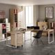 Komplettes Arbeitszimmer - Büromöbel Komplett Set Plus MAJA SET+ in Eiche Natur (SET 14)