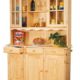 Links 30500020 Anrichte Vitrine Buffetschrank Kommode Kiefer massiv natur 5-türig Schubladen