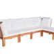 Massivum L-Sofa Tarifa Akazie groß, natur, 130 x 260 x 73 cm, 80004142
