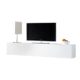 Moderner Design CUBE weiß Hochglanz Regal Wandregal TV Board made in Italy Hängeschrank