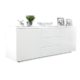 Modernes Design Sideboard X7 190 cm weiß Hochglanz Finish Kommode Schrank Stauraum Schubladen