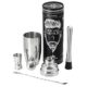 PADIAFEL Cocktail Shaker Bar-Set, professionelles Barkeeper Zubehör für Zuhause, 0,75l Edelstahl Martini / Drink Mixer mit integriertem Sieb, Messbecher, Barlöffel und Rezeptanleitungen