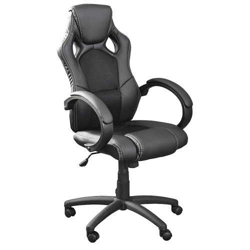 Premium Sportsitz Chefsessel Bürostuhl Racer schwarz 59801