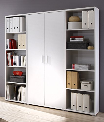 Regalwand "OFFICE LINE" Regal Regal-Set Aktenschrank Aktenregal Büro Einrichtung / Weiß