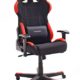 Robas Lund DX Racer 1 Gamingstuhl, Schreibtischstuhl, Bürostuhl, 78 x 124-134 x 52 cm, schwarz/rot
