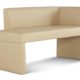 SAM® Ottomane Recamiere Marseille II 130 cm in creme Sitzbank komplett bezogen angenehme Polsterung Bank pflegeleicht