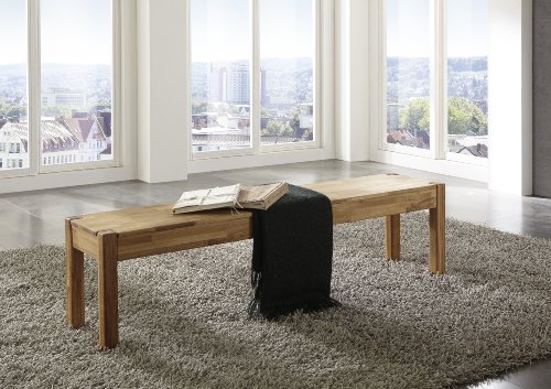 SAM® Wildeiche Esszimmer Sitzbank, 184 x 35 cm, Eiche geölt