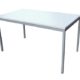 Schreibtisch (Stahl) LxB: 120x80 cm, lichtgrau, Marke: Szagato (Arbeitstisch, Computertisch, Bürotisch, Druckertisch)