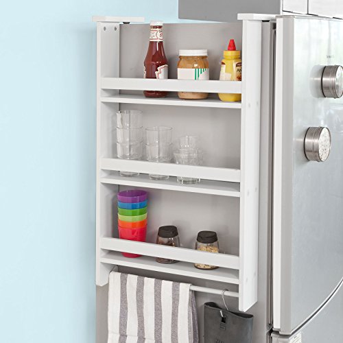 SoBuy® Hängeregal für Kühlschrank, Türregal, Badregal, Küchenschrank mit 3 Ablagen, FRG150-W