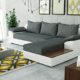 Sofa Couchgarnitur Couch Sofagarnitur NEMO als L Form Polstergarnitur Polsterecke Wohnlandschaft mit Schlaffunktion