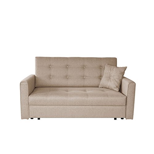 Sofa Viva Lux III mit Schlaffunktion, 3 Sitzer Polstersofa mit Bettkasten inkl. Kissen, Sofagarnitur, Schlafsofa Bettsofa Farbauswahl, Wohnlandschaft