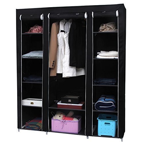 Songmics 180 x 150 x 45 cm Faltschrank Kleiderschrank Garderobenschrank LSF03K/H/Z