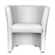 TOP Sessel Clubsessel Loungesessel Cocktailsessel Kunstleder Weiss W042 31