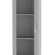 Tenzo Malibu Designer Eckvitrine, MDF lackiert, 143 x 50 x 39 cm