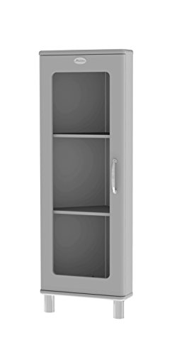 Tenzo Malibu Designer Eckvitrine, MDF lackiert, 143 x 50 x 39 cm