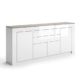 VICCO Sideboard MILAN in Weiß Hochglanz - 190 cm Kommode Schrank Anrichte Diele Flur Highboard Mehrzweckschrank