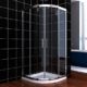 Viertelkreis Duschkabine 80x80 Duschabtrennung mit Rahmen Runddusche Schiebetür Dusche Duschwand