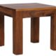 WOHNLING Couchtisch Massiv 45 x 45 cm Massivholz Wohnzimmertisch