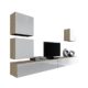 Wohnwand Vigo XXII, Design Mediawand, Modernes Wohnzimmer set, Anbauwand, Hängeschrank TV Lowboard,