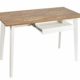 ts-ideen Ess-Tisch Schreibtisch Arbeitstisch Küchentisch Weiß Holz Landhaus 75 x 116,5 cm