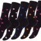 10 oder 20 Paar Bunt gepunktete Damensocken & Mädchensocken "DOT", Baumwolle mit Elasthan