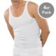 4er Spar-Pack Schiesser Original Classics Doppelripp Herren Unterhemd - Baumwolle - 005051