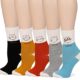 5 Paar Damen Baumwolle Bunt süß katze Socken