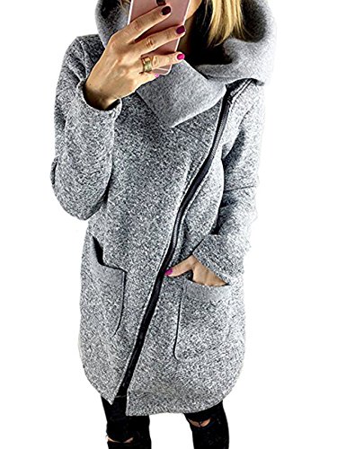 570 G junshan mantels Dames Zwart lang jas UPDATED outwear tops strickmäntel Warm oversized